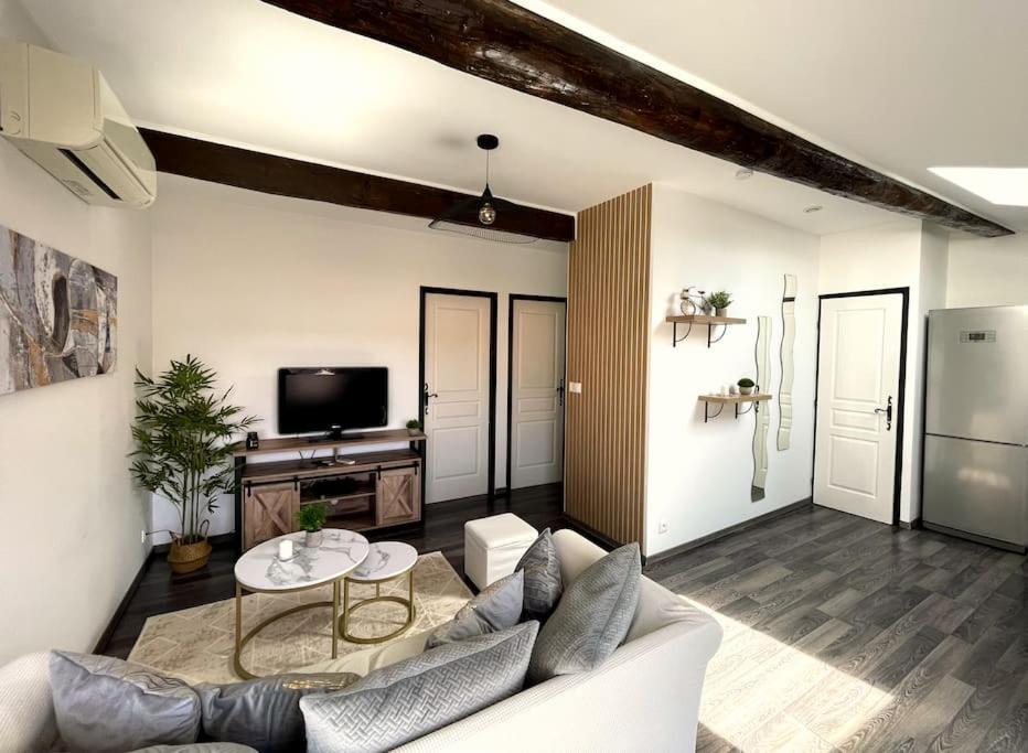 Charme Urbain Sous Les Toits-Terrasse/Clim/Parking Apartment เบซิเยร์ ภายนอก รูปภาพ